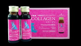 Nước uống bổ sung Collagen TKK Collagen Glucosamine hộp 10 chai