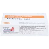 Viên uống rối loạn cương dương Erecfil - 100 Stallion hộp 4 viên mẫu mới