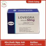 Viên uống rối loạn cương dương LOVEGRA 50mg hộp 1 vỉ x 4 viên nén bao phim