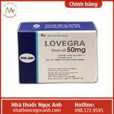 Viên uống rối loạn cương dương LOVEGRA 50mg hộp 1 vỉ x 4 viên nén bao phim hàng có sẵn