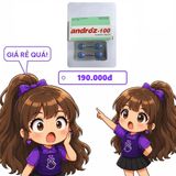 Viên uống rối loạn cương dương Androz 100 Sildenafil hộp 1 vỉ x 4 viên hàng có sẵn