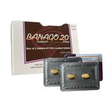 Viên uống rối loạn cương dương Banago 20 Tadalafil 20mg Pharbaco hộp 2 vỉ x 2 viên