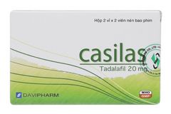 Viên uống rối loạn cương dương Casilas 20mg hộp 4 viên giao nhanh