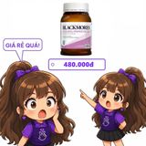 Tinh dầu hoa anh thảo BLACKMORES Evening Primrose Oil lọ 190 viên hàng có sẵn