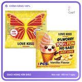 Bao Cao Su Love Kiss MAXXMEN Vanilla Siêu Mỏng chính hãng - siêu mỏng 0.02mm, hộp 1 cái, có hương thơm - giao hàng che tên kín đáo