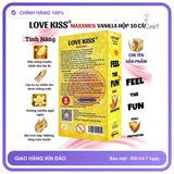 Bao Cao Su Love Kiss MAXXMEN Vanilla Siêu Mỏng chính hãng - siêu mỏng 0.02mm, hộp 1 cái, có hương thơm - giao hàng che tên kín đáo
