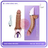 Dương Vật Giả JOKER Gân Rung chính hãng - sạc usb, rung nhấp chuyển động đẩy tới và lui tự động, chống nước - giao hàng che tên kín đáo