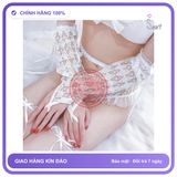 Phụ Kiện Cosplay Dễ Thương Cho Nữ Sexy Gợi Cảm Bao Tay Trắng chính hãng - chất lụa mát mềm, phối ren, chất vải mềm mát - giao hàng che tên kín đáo
