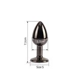 Phích Cắm Hậu Môn Matrix Mont Tungsten Black Size S chính hãng - chất liệu an toàn cho da, dễ vệ sinh, êm ái khi dùng - giao hàng che tên kín đáo