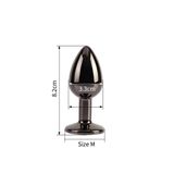Phích Cắm Hậu Môn Matrix Mont Tungsten Black Size M chính hãng - chất liệu an toàn cho da, dễ vệ sinh, êm ái khi dùng - giao hàng che tên kín đáo