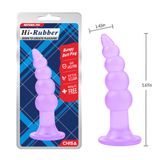 Phích Cắm Hậu Môn Hi-Rubber Bumpy Butt Plug Màu Tím chính hãng - chất liệu an toàn cho da, dễ vệ sinh, êm ái khi dùng - giao hàng che tên kín đáo