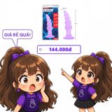 Phích Cắm Hậu Môn Hi-Rubber Bumpy Butt Plug Màu Tím chính hãng - chất liệu an toàn cho da, dễ vệ sinh, êm ái khi dùng - giao hàng che tên kín đáo