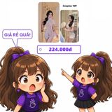 Bộ Cosplay Sườn Xám Trung Hoa Y09 Màu Tím chính hãng - chất vải mềm mát, đường may tỉ mỉ, tôn dáng quyến rũ - giao hàng che tên kín đáo
