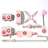 Bộ Dụng Cụ Nurse Set 8 Món BDSM chính hãng - chất liệu an toàn cho da, dễ vệ sinh, êm ái khi dùng - giao hàng che tên kín đáo