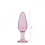 Phích Cắm Hậu Môn Thủy Tinh Size XS Đầu Trơn chính hãng - chất liệu an toàn cho da, dễ vệ sinh, êm ái khi dùng - giao hàng che tên kín đáo