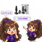 Phích Cắm Hậu Môn Winyi Bruce 10 Chế Độ Rung chính hãng - chất liệu an toàn cho da, dễ vệ sinh, êm ái khi dùng - giao hàng che tên kín đáo