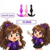 Phích Cắm Hậu Môn Plug Mỏ Neo Silicone Đủ chính hãng - silicone mềm mại, chất liệu an toàn cho da, dễ vệ sinh - giao hàng che tên kín hàng có sẵn