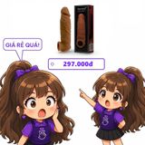 Đôn Dên Tăng Kích Thước Top Notch Gân Trơn, Chống Tuột chính hãng - chất liệu an toàn cho da, dễ vệ sinh, êm ái khi dùng - giao hàng che tên kín đáo