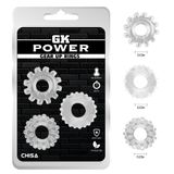 Vòng Đeo Chisa GK Power Gear Up Rings Màu Trong Suốt chính hãng - thấm nhanh không nhờn rít, dùng trước khi quan hệ, nhỏ gọn dễ mang theo - giao hàng che tên kín đáo