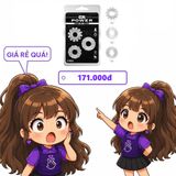 Vòng Đeo Chisa GK Power Gear Up Rings Màu Trong Suốt chính hãng - thấm nhanh không nhờn rít, dùng trước khi quan hệ, nhỏ gọn dễ mang theo - giao hàng che tên kín đáo