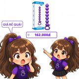 Chuỗi Hạt Kích Thích Hậu Môn Anal Beads Silicone chính hãng - silicone mềm mại, chất liệu an toàn cho da, dễ vệ sinh - giao hàng che tên kín đáo