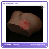 Lovetoy Streetgirl Torso Hông Da Đen Âm Đạo và Hậu Môn chính hãng - sạc USB, silicone mềm mại, chất liệu an toàn cho da - giao hàng che tên kín đáo