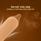 Bao cao su Shell Sensitive Prolong - Siêu mỏng 0.03mm, hương vani - Hộp 10 cái