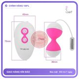 Trứng Rung Ynalone Nalone Miu Miu 2 Đầu Cao chính hãng - 7 cấp độ rung, sạc USB, điều khiển từ xa - giao hàng che tên kín đáo
