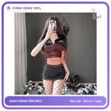 Cosplay Cảnh Sát Anime Ôm Body Tôn Dáng Gợi N705 Đen chính hãng - chất lụa mát mềm, co giãn thoải mái, freesize - giao hàng che tên kín đáo