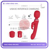 Chày Rung Thỏ Flora 3in1 PeterTheGreat Điểm G, Âm chính hãng - silicone mềm, chất liệu an toàn cho da, dễ vệ sinh - giao hàng che tên kín đáo