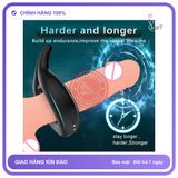 Vòng Rung Đôi Kích Thích Âm Vật 10 Chế chính hãng - 10 chế độ rung, sạc từ tính, điều khiển từ xa - giao hàng che tên kín đáo