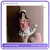 Cosplay Bò Sữa Đen Dáng Xoè Siêu Đáng Yêu N896 chính hãng - co giãn thoải mái, freesize, chất vải mềm mát - giao hàng che tên kín đáo