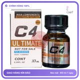 Popper C4 Ultimate 10ml chính hãng - chai 10ml, hàng chuẩn nhập khẩu, nắp kín không bay hơi - giao hàng che tên kín đáo