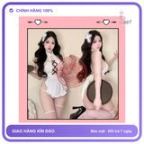 Set Cosplay Cô Hầu Gái Trắng Đan Dây V1 N575 chính hãng - co giãn thoải mái, freesize, chất vải mềm mát - giao hàng che tên kín đáo