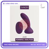 SVAKOM Julie Dụng Cụ Tình Dục Cắm Hậu Môn chính hãng - 1 chế độ rung, sạc USB, điều khiển từ xa - giao hàng che tên kín đáo