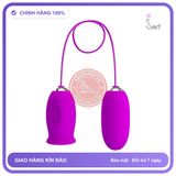 Trứng Rung Liếm Pretty Love Daisy 2 Đầu Kích chính hãng - 12 chế độ rung, sạc USB, silicone y tế - giao hàng che tên kín đáo