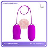Trứng Rung Liếm Pretty Love Daisy 2 Đầu Kích chính hãng - 12 chế độ rung, sạc USB, silicone y tế - giao hàng che tên kín đáo