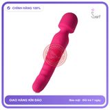 Chày Rung 2 Đầu Tỏa Nhiệt 39.5°C: Silicone Mềm chính hãng - sạc usb, có sưởi ấm, silicone y tế - giao hàng che tên kín đáo