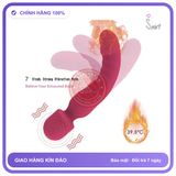 Chày Rung 2 Đầu Tỏa Nhiệt 39.5°C: Silicone Mềm chính hãng - sạc usb, có sưởi ấm, silicone y tế - giao hàng che tên kín đáo