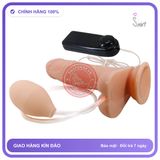Dương Vật Giả Phun Nước Baile Rung Mạnh + Bắn Tinh Dịch Như Thật chính hãng - sạc USB, đế hít tường, silicone cao cấp - giao hàng che tên kín đáo