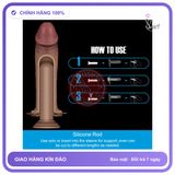 Dương Vật Rỗng Ruột Có Dây Đeo Lovetoy INGEN On Cho Cảm Giác Như Thật chính hãng - đế hít tường, chất liệu an toàn cho da, dễ vệ sinh - giao hàng che tên kín đáo