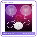 Bộ Mát Xa Nhũ Hoa, Vùng Kín Điều Khiển chính hãng - điều khiển từ xa, chống nước, silicone y tế - giao hàng che tên kín đáo