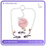 Kẹp Núm Vú 3 Điểm Đồ Chơi BDSM chính hãng - chất liệu an toàn cho da, dễ vệ sinh, êm ái khi dùng - giao hàng che tên kín đáo