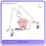 Kẹp Núm Vú 3 Điểm Đồ Chơi BDSM chính hãng - chất liệu an toàn cho da, dễ vệ sinh, êm ái khi dùng - giao hàng che tên kín đáo