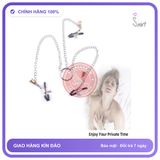 Kẹp Núm Vú 3 Điểm Đồ Chơi BDSM chính hãng - chất liệu an toàn cho da, dễ vệ sinh, êm ái khi dùng - giao hàng che tên kín đáo