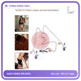 Kẹp Núm Vú 3 Điểm Đồ Chơi BDSM chính hãng - chất liệu an toàn cho da, dễ vệ sinh, êm ái khi dùng - giao hàng che tên kín đáo