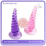 Phích Cắm Hậu Môn Silicon Hình Xoắn Ốc Butt Plug BDSM chính hãng - sạc USB, silicone mềm mại, chất liệu an toàn cho da - giao hàng che tên kín đáo