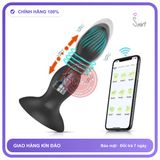 Plug rung nhấp chuyển động đẩy tới và lui GS463 Máy Massage Tuyến Tiền Liệt GS463 Máy Massage Tuyến Tiền Liệt Điều Khiển App Bluetooth chính hãng - 3 tốc độ rung, sạc usb, điều khiển qua app