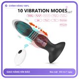 Plug rung nhấp chuyển động đẩy tới và lui GS463 Máy Massage Tuyến Tiền Liệt GS463 Máy Massage Tuyến Tiền Liệt Điều Khiển App Bluetooth chính hãng - 3 tốc độ rung, sạc usb, điều khiển qua app