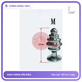 Phích Hậu Môn Inox Xoắn Đế Hoa Anal Plug Kim Loại Kích Thích Điểm P Cho Nam chính hãng - silicone mềm mại, chất liệu an toàn cho da, dễ vệ sinh - giao hàng che tên kín đáo